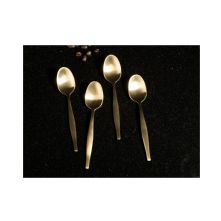 La Cafetiere Edited Set of 4 Tea Spoons Brushed Gold